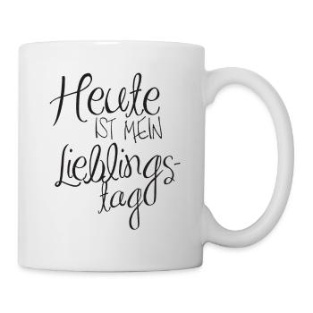 Lieblingstag - Tasse - Weiß - Rechts