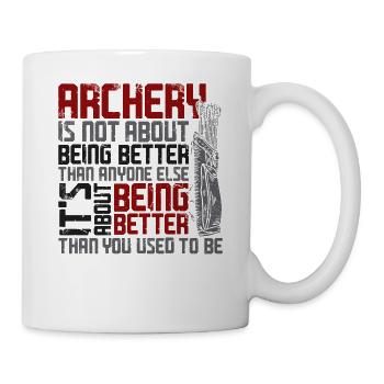 Archery Bow Archer Vintage Archery - Mug - white - Right