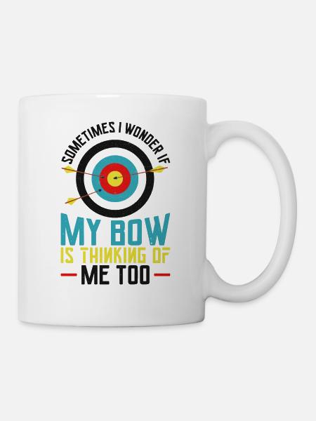 Archery Bow Archer Vintage Target - Mug blanc - blanc