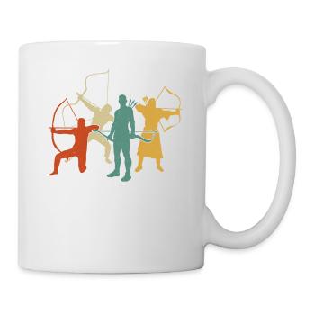 Archery Bow Archer Retro Vintage - Mug - white - Right