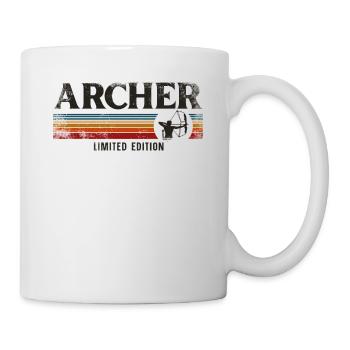 Archery Bow Archer Retro Vintage - Mug - white - Right