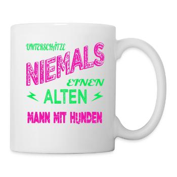 beste mama weihnachten großpapa bluthund - Tasse - Weiß - Rechts