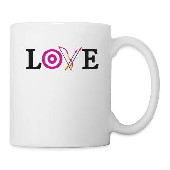 Archery Bow Archer Target Love - Mug - white - Right