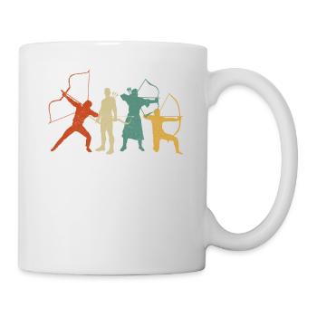 Archery Bow Archer Retro Vintage - Mug - white - Right