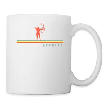 Archery Bow Archer Retro Vintage - Mug - white - Right