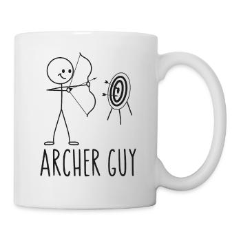 Archery Bow Archer Vintage Archer - Tasse - Weiß - Rechts