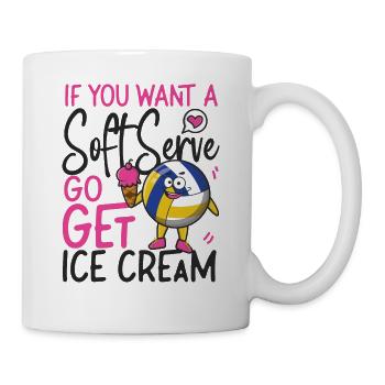 Volleyball Player Team Ice Cream - Mug - white - Right