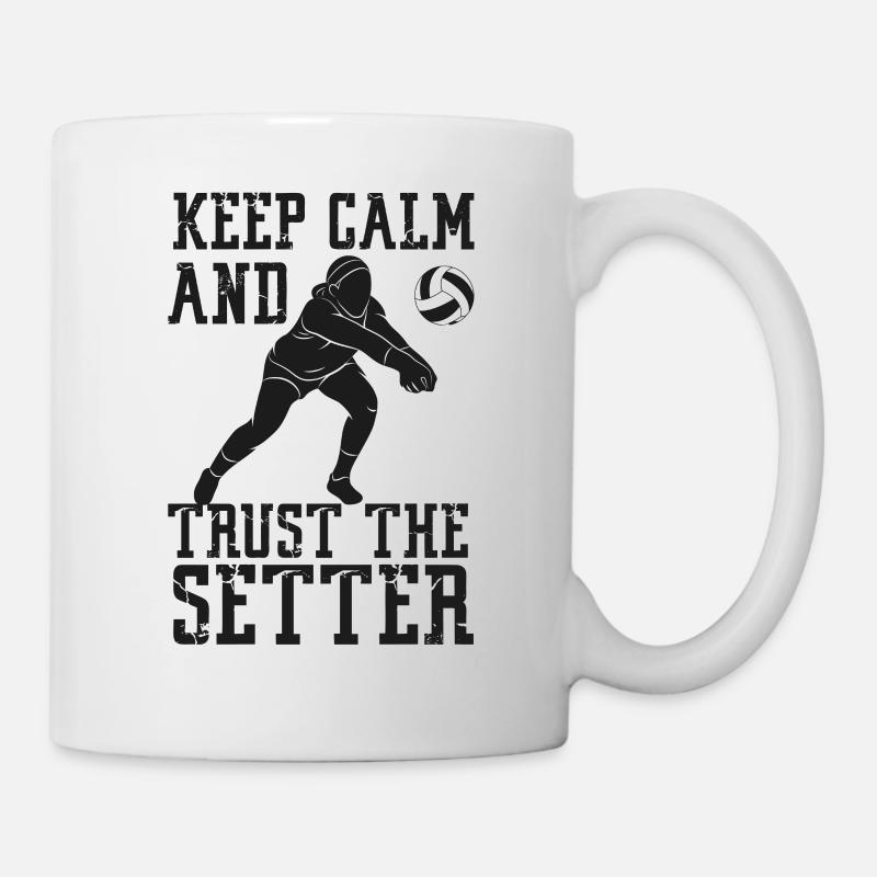 Volleyball Player Team Keep Calm - Tasse - Weiß
