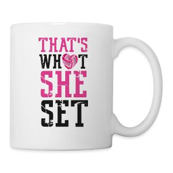 Volleyball Player Team Girl That's - Mug - white - Right
