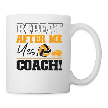 Volleyball Player Team Coach - Mug - white - Right