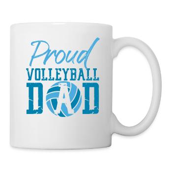 Volleyball Player Team Dad Father - Mug - white - Right