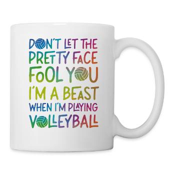 Volleyball Player Team Girl - Mug - white - Right