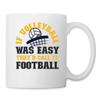 Volleyball Player Team Football If - Mug - white - Right