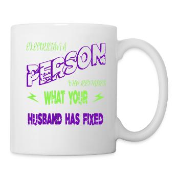 love gift idea electrician humor present idea - Mug - white - Right