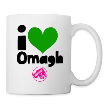 Omagh Tyrone Nordirland - Tasse - Weiß - Rechts