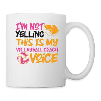 Volleyball Player Team Coach I'm - Tasse - Weiß - Rechts