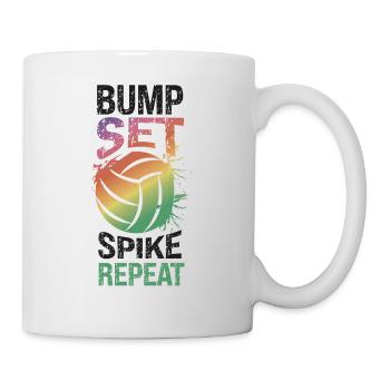 Volleyball Player Team Bump Set - Mug - white - Right