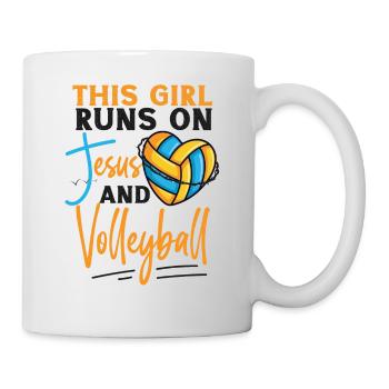 Joueur de volleyball Équipe Cette fille - Mug blanc - blanc - Droite