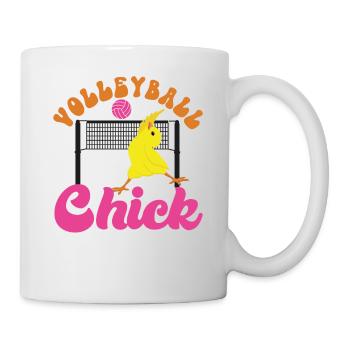 Volleyball Player Team Chicken - Tasse - Weiß - Rechts