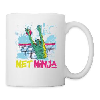 Joueur de volleyball Équipe Ninja 80s - Mug blanc - blanc - Droite