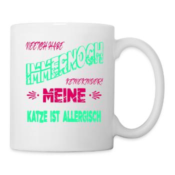 witzig spruch seekatze bday perserkatze lustig - Tasse - Weiß - Rechts