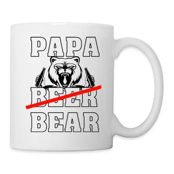 PAPA BEER BEAR red black - Mug - white - Right