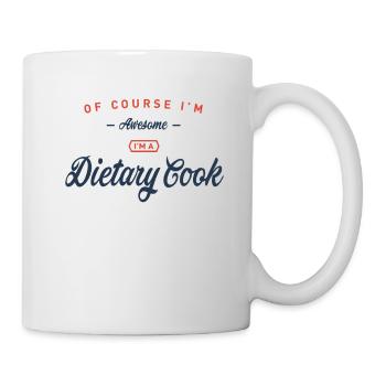 Bien sûr, je suis génial, je suis un cuisinier diététique - Mug blanc - blanc - Droite
