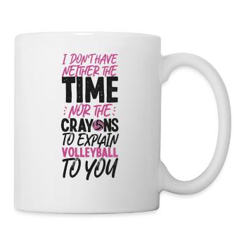 Volleyball Player Team I Don't - Mug - white - Right