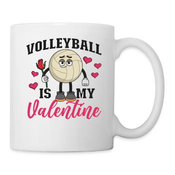 Volleyball Player Team Valentines - Mug - white - Right