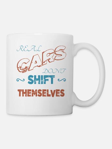 baseballtshirt automobile birthday present idea - Tasse - Weiß