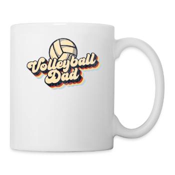 Volleyball Player Team Dad Father - Mug - white - Right