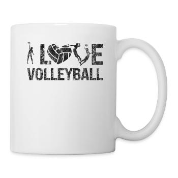 Volleyball Player Team Vintage I - Tasse - Weiß - Rechts