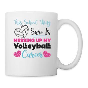 Volleyball Player Team This School - Mug - white - Right