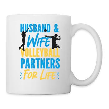 Volleyball Player Team Husband - Mug - white - Right