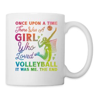 Joueuse de volleyball Équipe Fille - Mug blanc - blanc - Droite