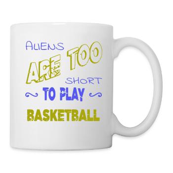 sports jokes basketball dad birthday present idea - Tasse - Weiß - Rechts