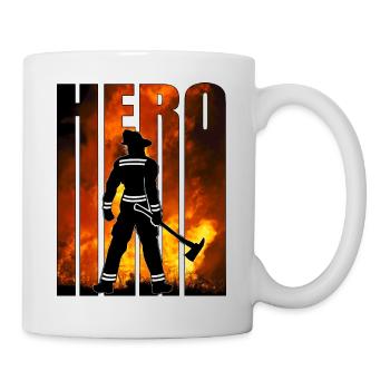 Hero Firefighter - Mug - white - Right