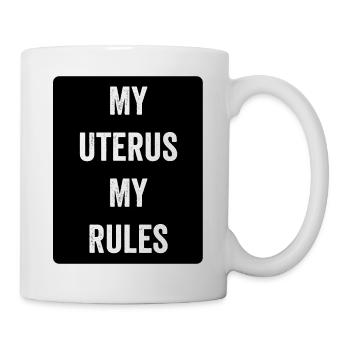 Mon utérus Mes règles - Mug blanc - blanc - Droite