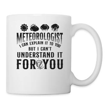 Météorologue Prévisions météorologiques - Mug blanc - blanc - Droite
