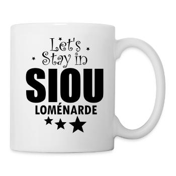 LETS STAY IN SIOU FEMME - Mug blanc - blanc - Droite