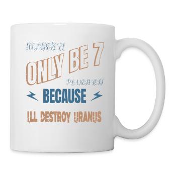 humour geek télescope présent terre céleste - Mug blanc - blanc - Droite