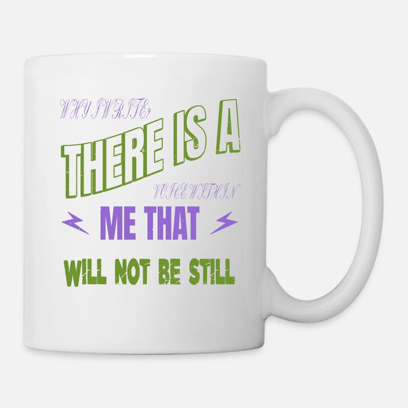 coffeecups school writer awesome novel - Tasse - Weiß