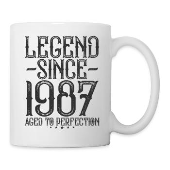 Légende 1987 Vintage Vintage Cadeau d’Anniversaire - Mug blanc - blanc - Droite