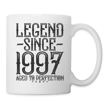 Legende 1997 Jahrgang Vintage Geburtstag Geschenk - Tasse - Weiß - Rechts