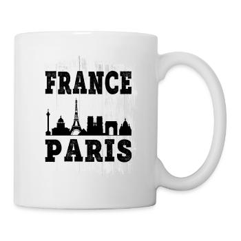 Paris France City Skyline Home Vacances Amour - Mug blanc - blanc - Droite
