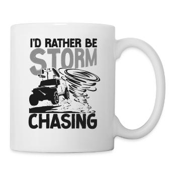 Storm Chaser Hurricane Meteorology - Tasse - Weiß - Rechts
