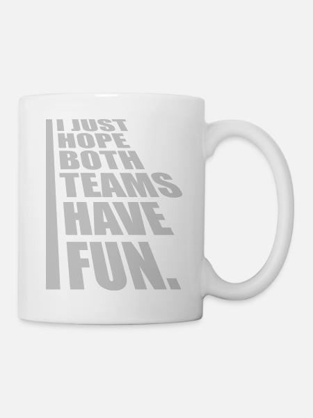 Both Teams Have Fun - Tasse - Weiß