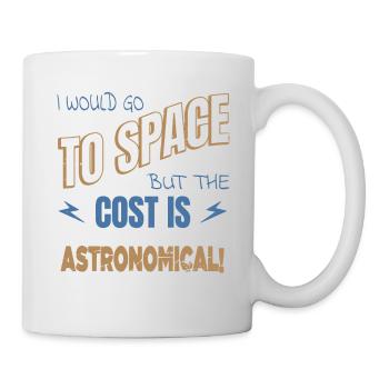 birthday gift space ship astrophysics night sky - Mug - white - Right