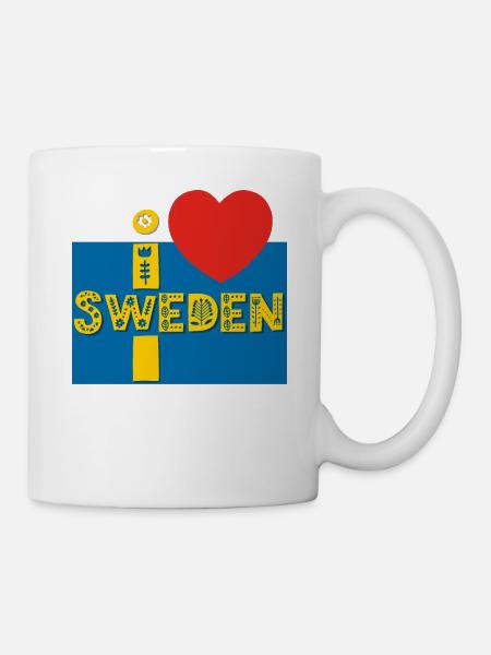 Schweden - Tasse - Weiß