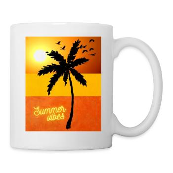 T-shirt Summer Vibes - Mug blanc - blanc - Droite